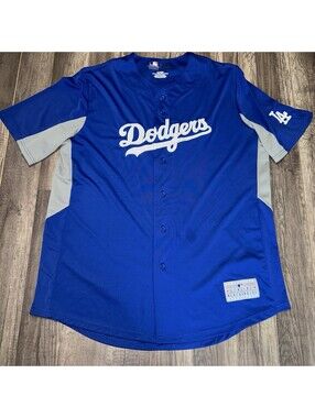 Los Angeles Dodgers MLB TX3 Cool Blue Batting Practice Jersey Men's XL